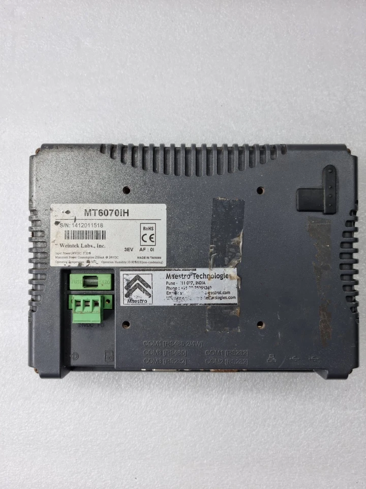 WEINTEK EASYVIEW MT6070iH 24VDC TOUCH DISPLAY MT6070IH